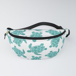 Save The Turtles in Teal Fanny Pack