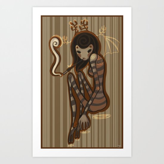 Smoke Art Print