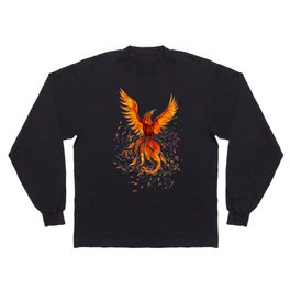Rising Phoenix Bird  Long Sleeve T-shirt