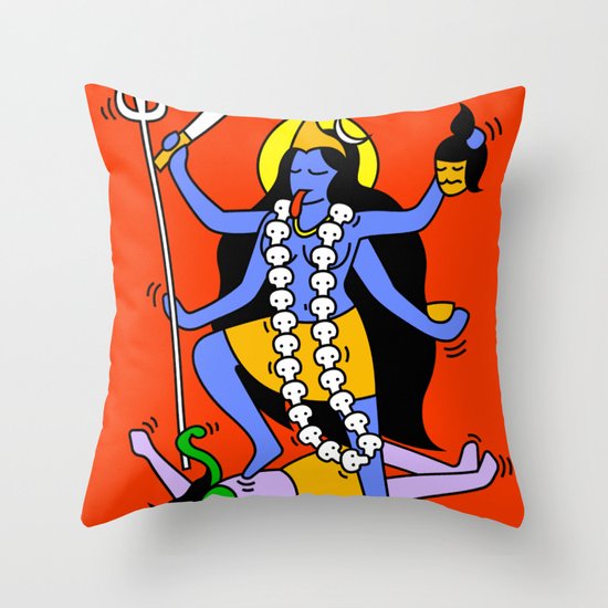 Kali Keith Haring style Throw Pillow by Tshirtbaba Society6