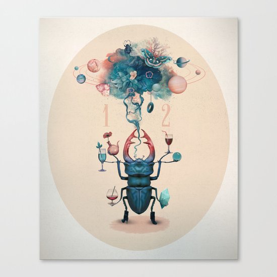 funny beetle Canvas Print
