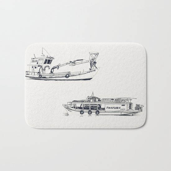 On paper: Capote y Picaflor Bath Mat