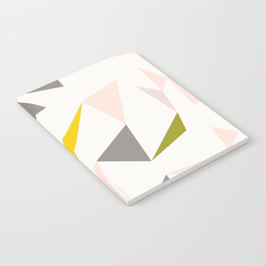 pastel triangles Notebook