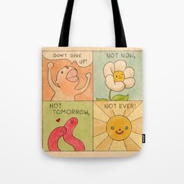 Don't Give Up! (Poster) Tote Bag
