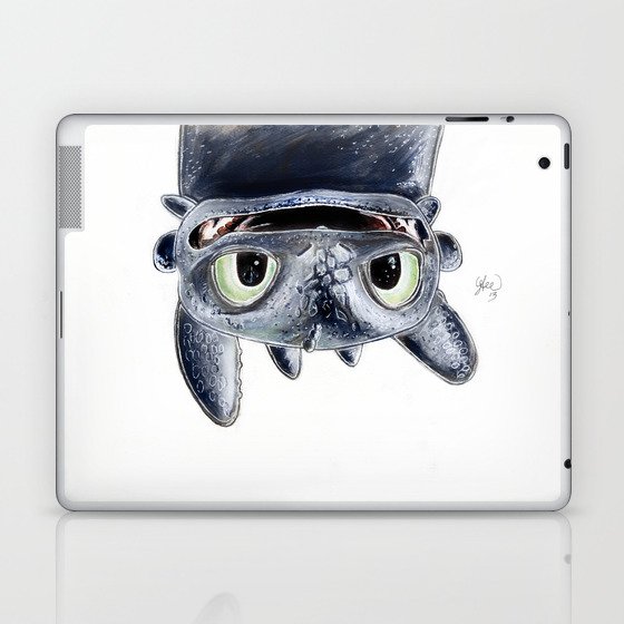 Toothless (Upside Down) Laptop & iPad Skin