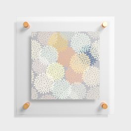 Floral starry bursts  Floating Acrylic Print