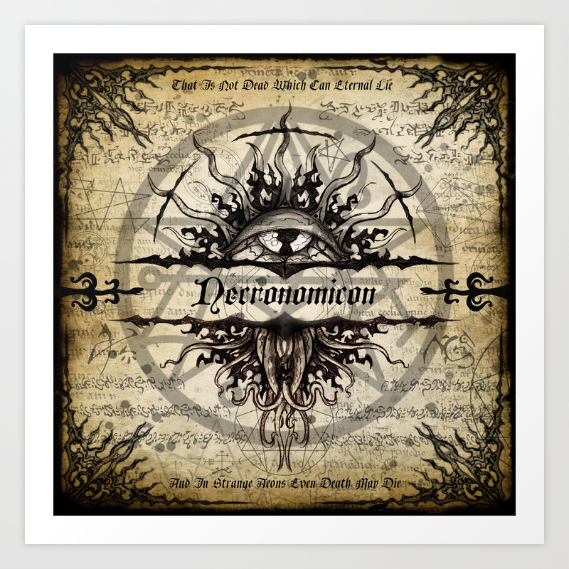 Art Original Necronomicon Necronomicon Art Print By Morgan Weird Society6 necronomicon art print by morgan weird