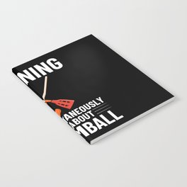 Broomball Stick Game Ball Player Notebook