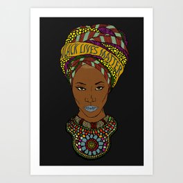 Black lives matter Art Print