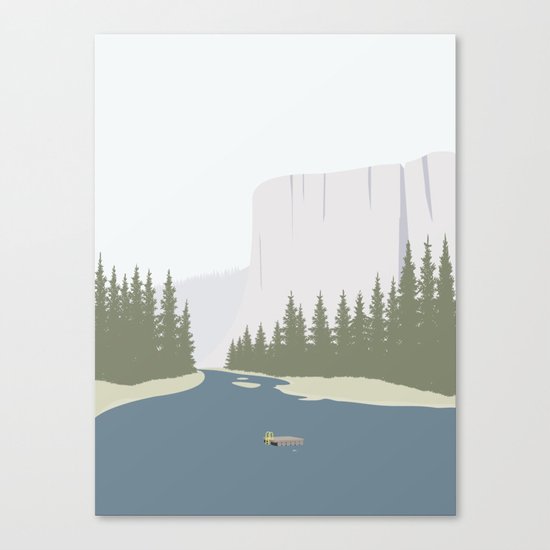 TØMMERFLÅDE Canvas Print