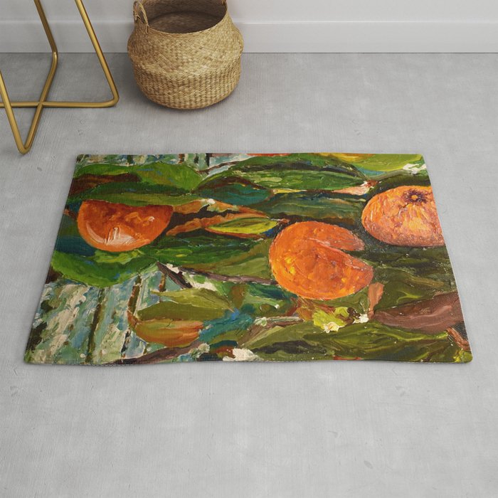 Jimmy and the Giant Peach Tree Rug