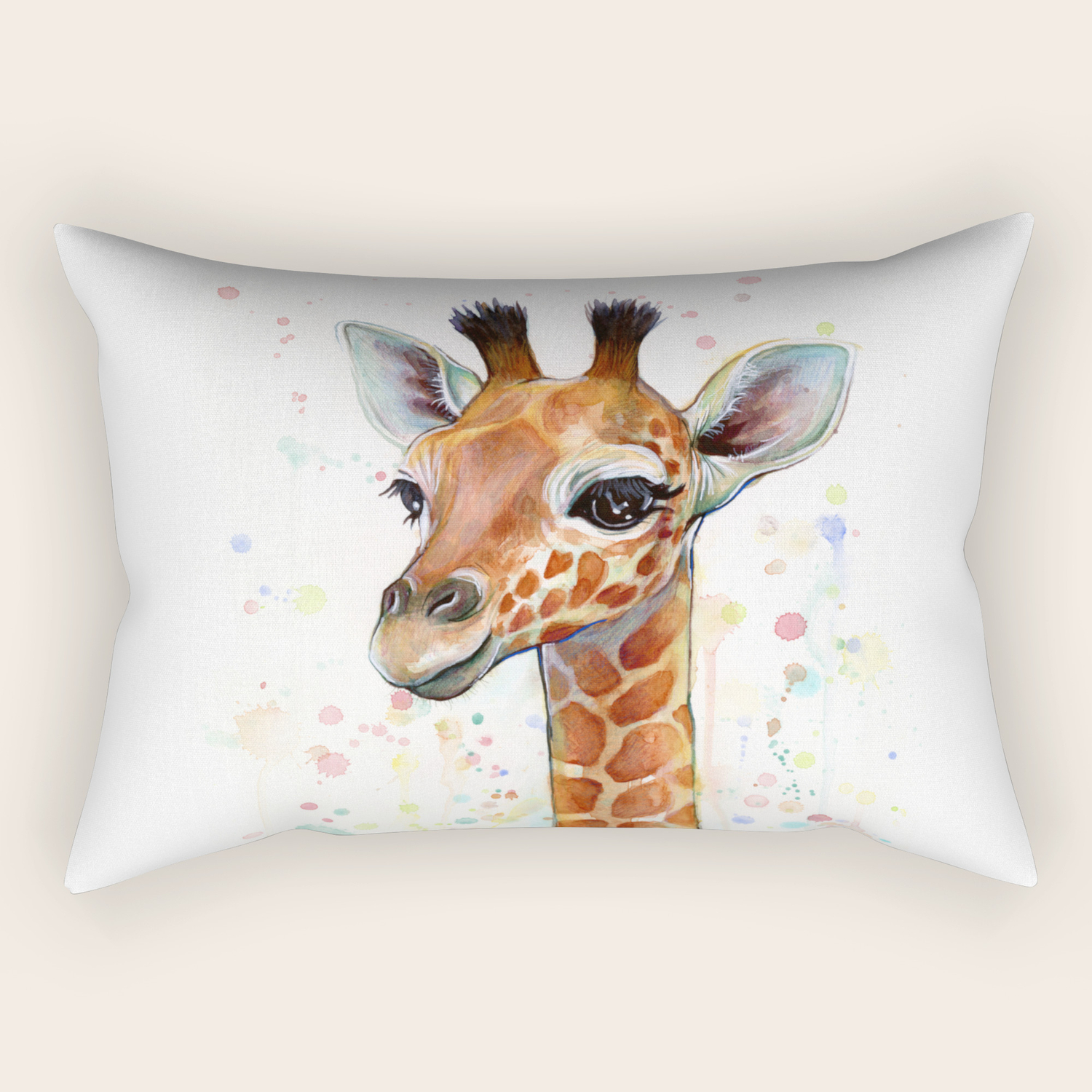 giraffe baby pillow