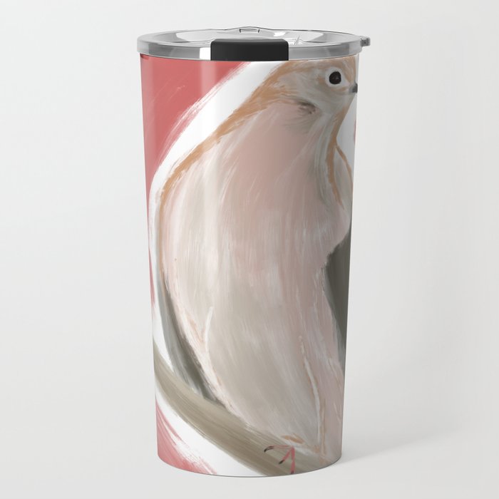 Dove with Pink Sky Travel Mug