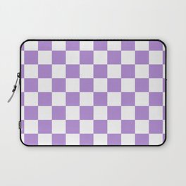Checkered (Lavender & White Pattern) Laptop Sleeve