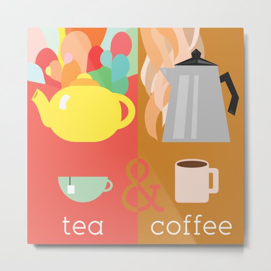 Tea&Coffee Metal Print