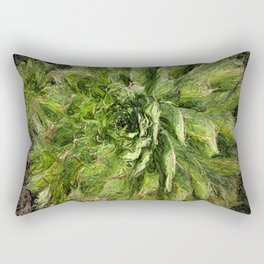 Rushing Green Rectangular Pillow
