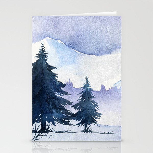 Winter scenery #1 Stationery Cards