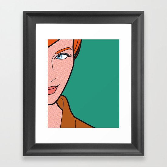 Pop Icon - Madmen 3 Framed Art Print