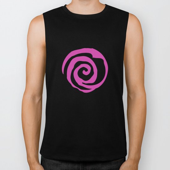 Circles Abstract Seamless Pattern Biker Tank