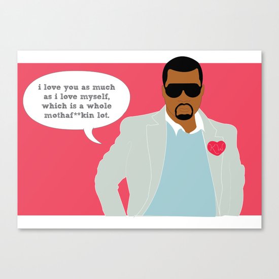 Love You This MF'in Much Canvas Print