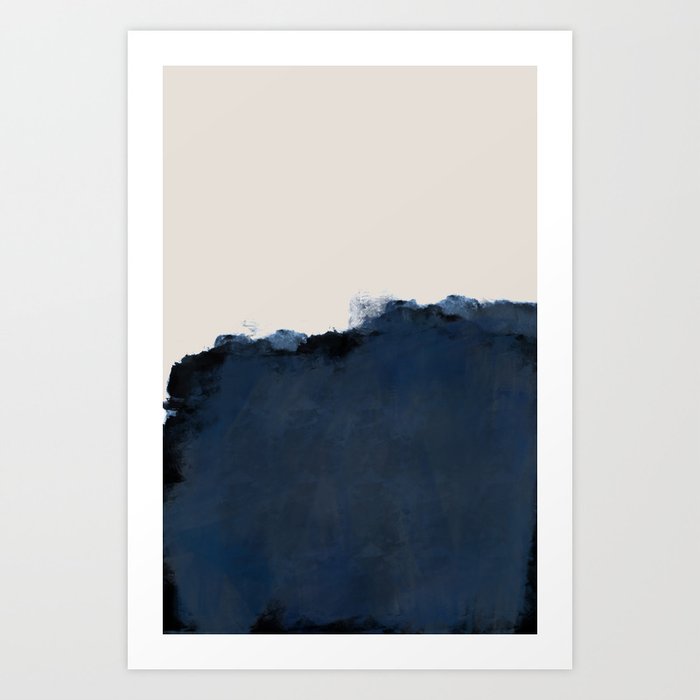 Abstract, blue, beige, indigo Kunstdrucke Abstract, blue, beige, indigo Kunstdrucke
