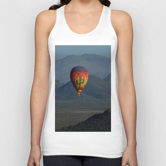 Hot Air Balloon over Arizona Morning Unisex Tank Top