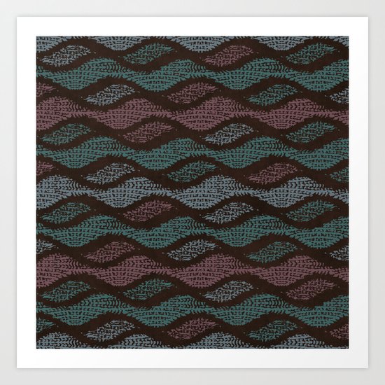 WOOL WAVES Art Print