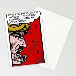 Three Red Fighters Stationery Cards
