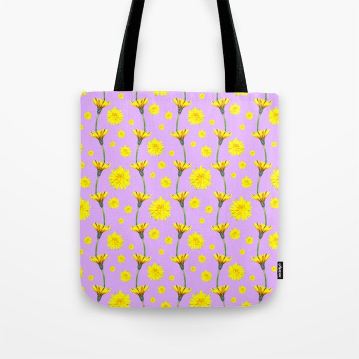 Pop-Art Dandelion Chains (lavender purple) Tote Bag