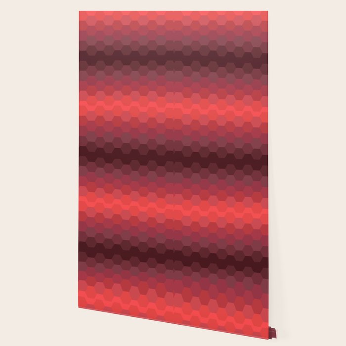 Red Honeycomb Wallpaper By Therealtruth Society6