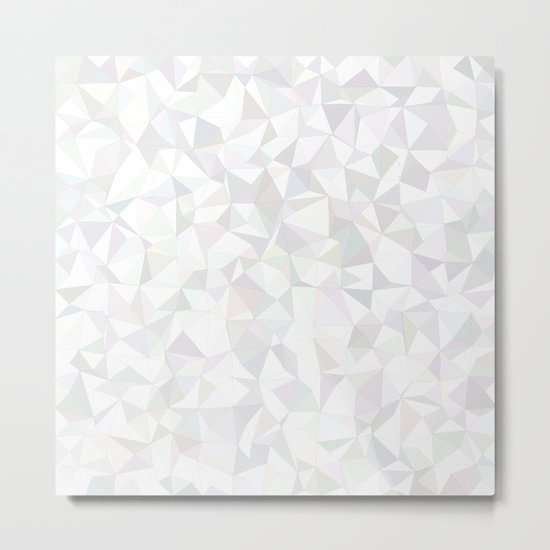 White triangle mosaic Metal Print