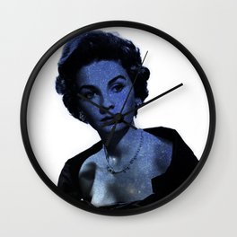 Jean Simmons Stars Collage Wall Clock | Digital, Doubleexposure, Graphicdesign, Photo, Stars, Jeansimmons, Digitalart, Diva 