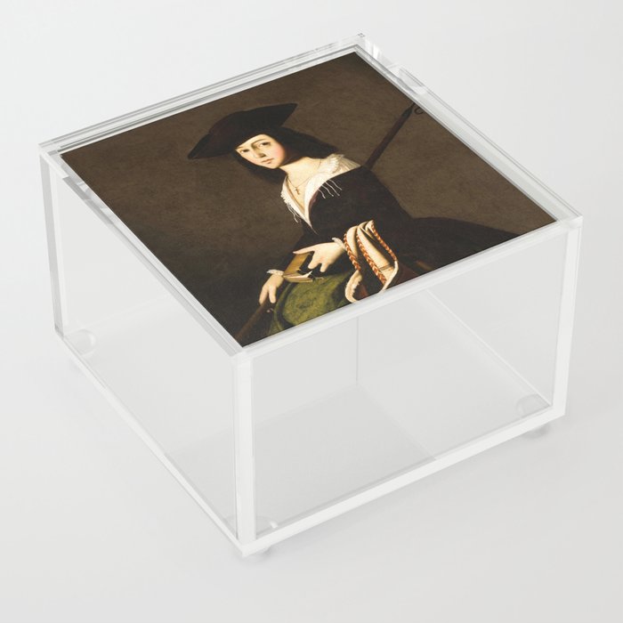 Saint Marina, 1640-1650 by Francisco de Zurbaran Acrylic Box