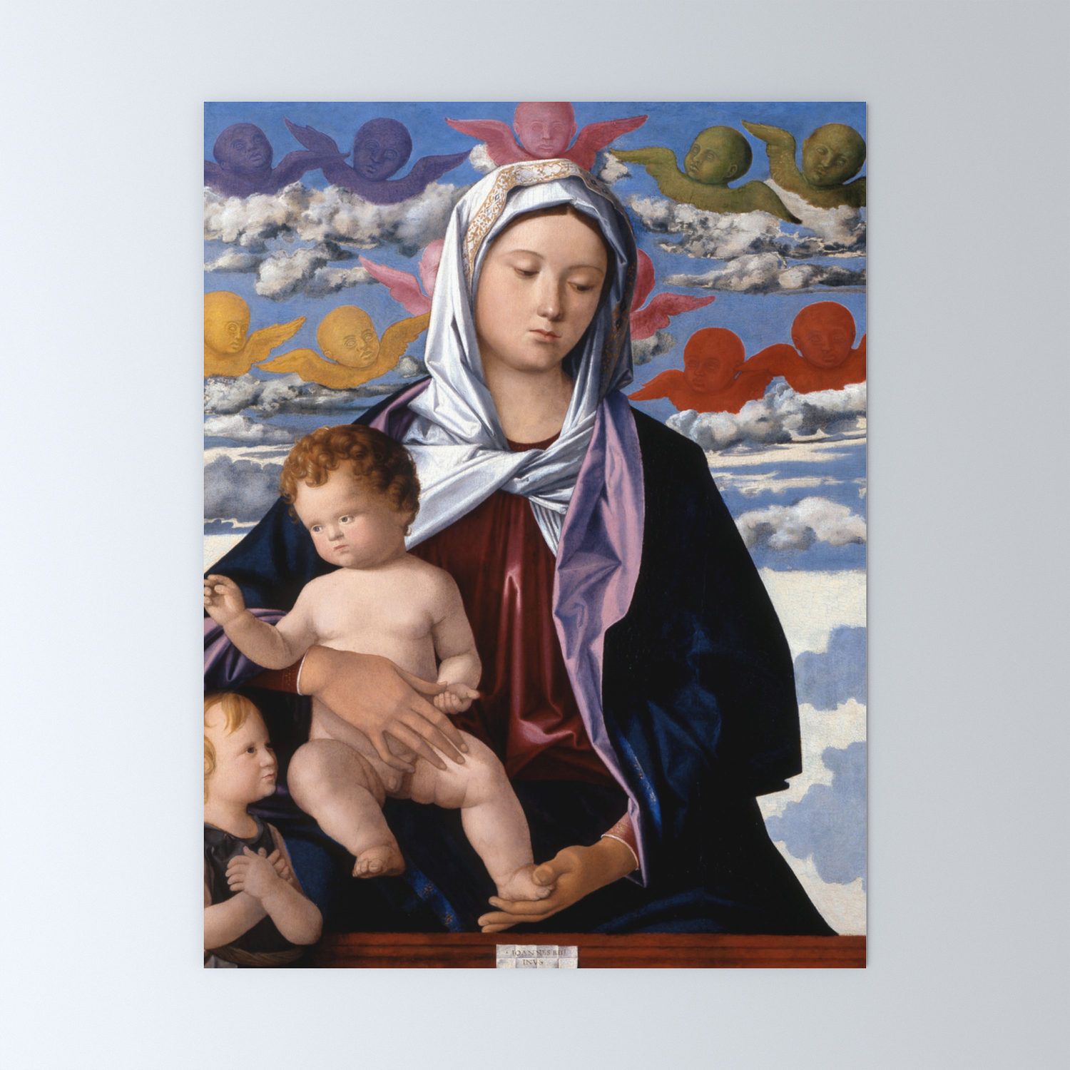 Giovanni Bellini Madonna And Child With St John The Baptist Mini Art Print By Pdpress Society6