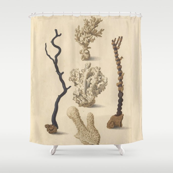 Naturalist Coral Shower Curtain