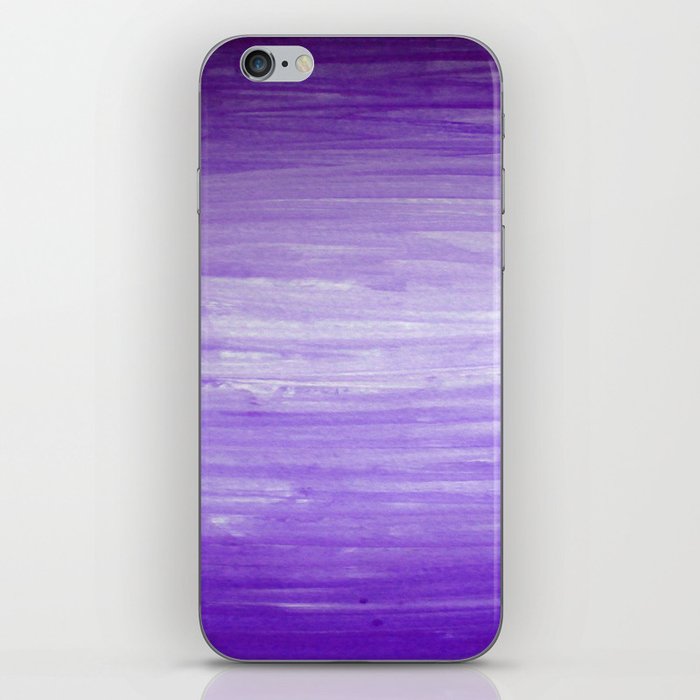 Purple Ombre Stripes iPhone Skin