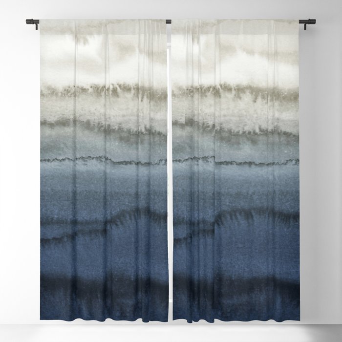 WITHIN THE TIDES - CRUSHING WAVES BLUE Blackout Curtain