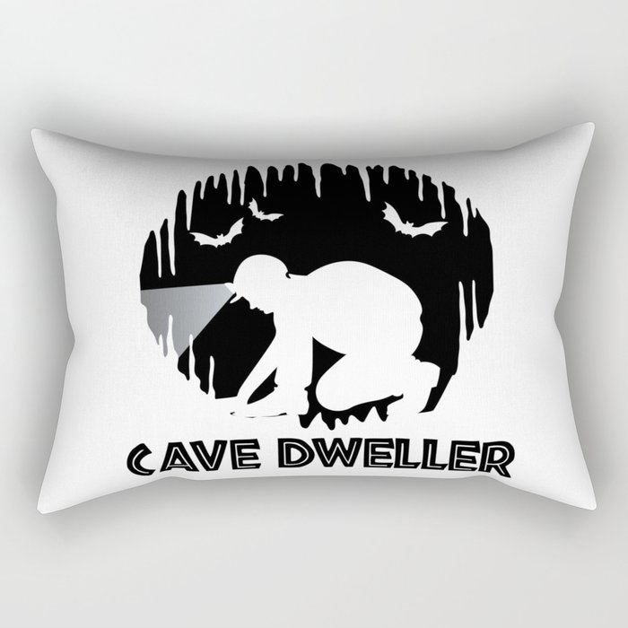 Cave Dweller - Caver Spelunking Speleology Rectangular Pillow