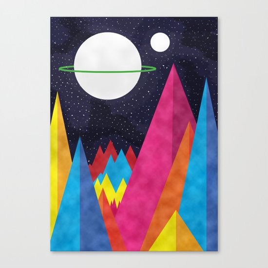 Space Night Canvas Print