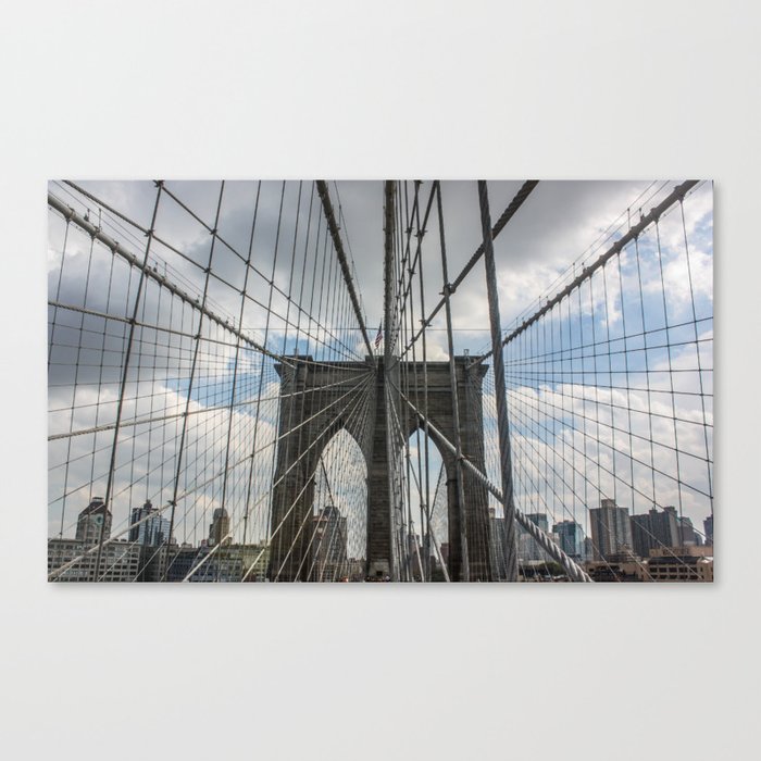 Brooklyn Bridge Centered Canvas Print