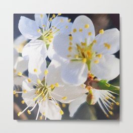 Modern, Japandi, Japanordic, flowers design Metal Print