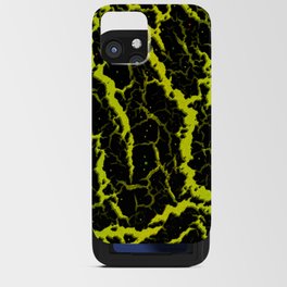 Cracked Space Lava - Lime/Yellow iPhone Card Case