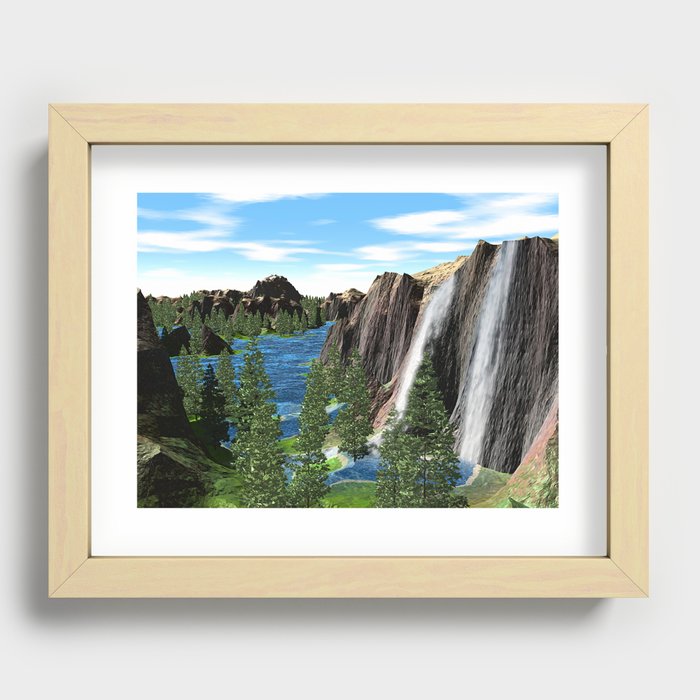 The Lake  Recessed Framed Print