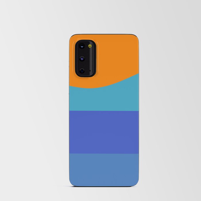 Minimalistic Wave Colorful Retro Art Pattern Design Android Card Case