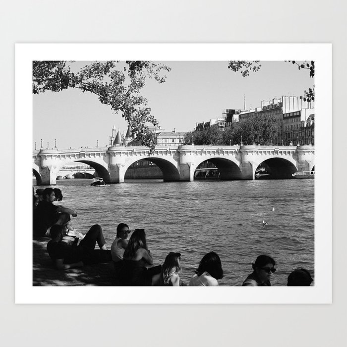 Seine in the summer Art Print
