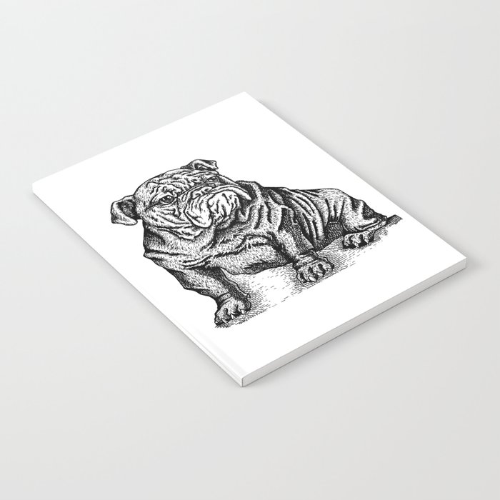Sapphorica Creations- Philip the Bulldog Notebook