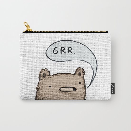 Growling Bear Carry-All Pouch