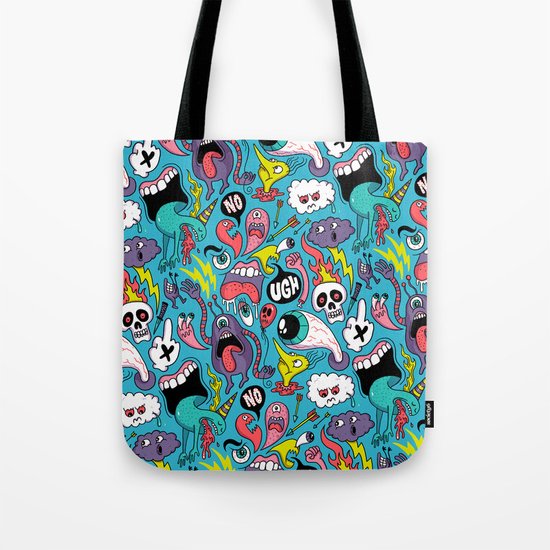 Doodled Pattern Tote Bag
