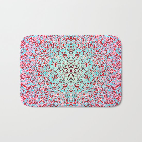 Mehndi Ethnic Style G402 Bath Mat
