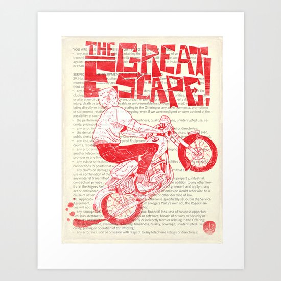 The Great Escape Art Print